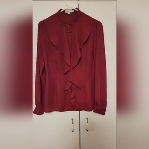 Burgundy blouse